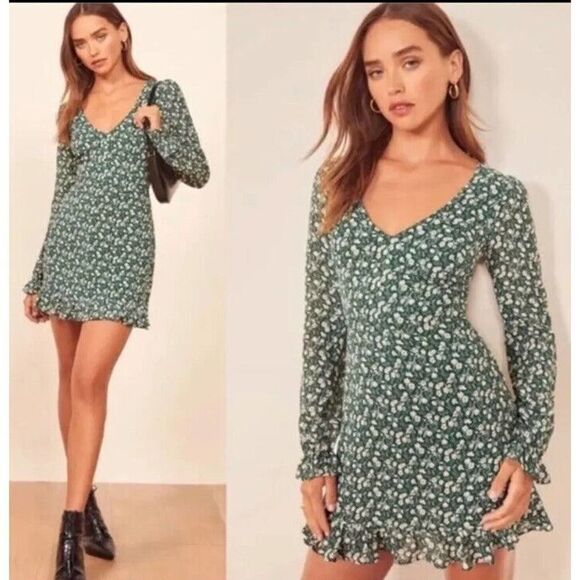 Reformation Eleanor Mini Dress sz 0 - Picture 1 of 6